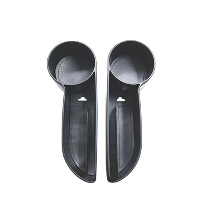 Black Car Seat Organizer, Seat Gap Pocket with Cup Holder, Holds Cups, Smartphones