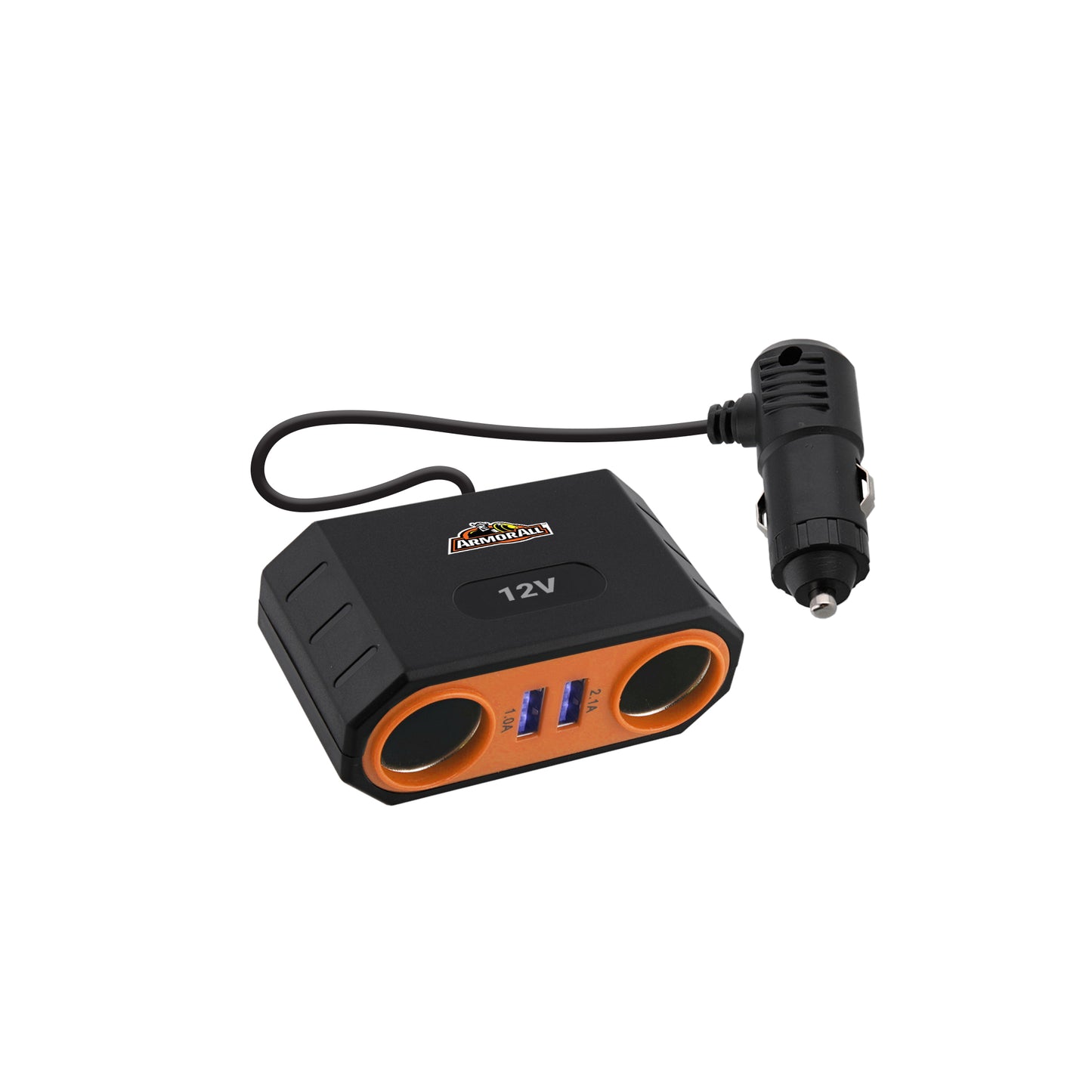 Multi Port Car Plug 2 DC 4 USB 12V Power Station LED Indicator