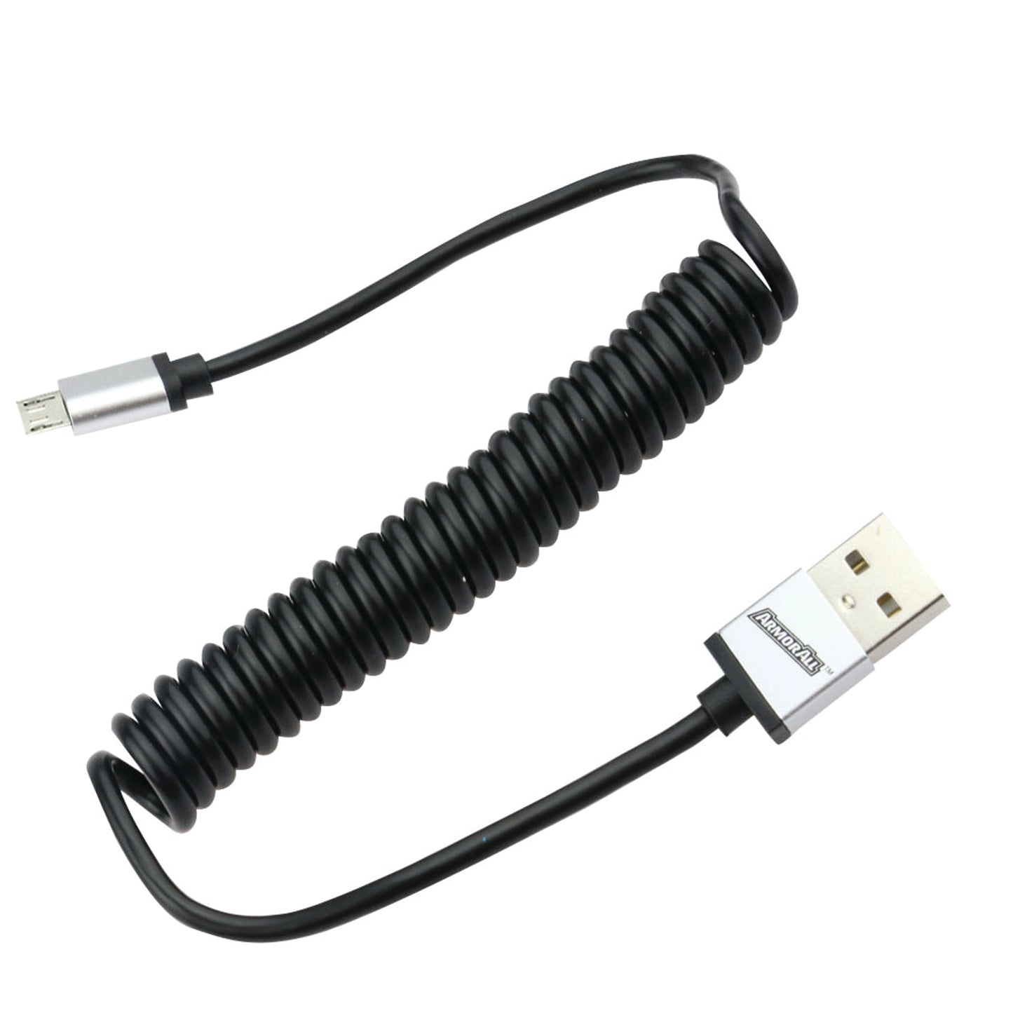 4 ft. Micro USB Flexible Coil Cable, USB-C to Micro USB