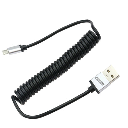 4 ft. Micro USB Flexible Coil Cable, USB-C to Micro USB