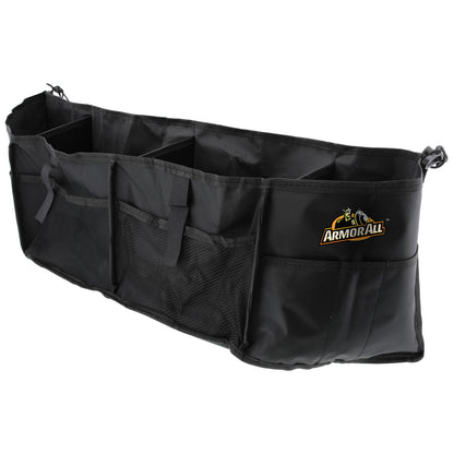 3 Piece Car Organizer and Storage Bundle Truck Organizer, Back Seat Mat, and Garbage Bin