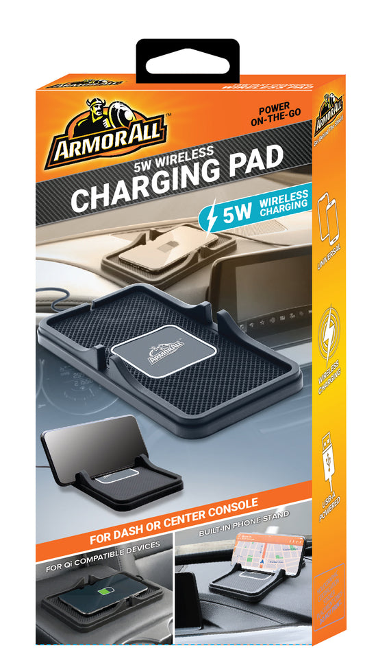 5W Dash Wireless Charging Pad, Phone Stand, Universal QI Enabled
